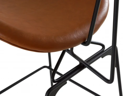 Барный стул Stem ОГОГО Обстановочка! (Экокожа/Коричневый,Черный) арт.930818