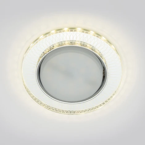 Встраиваемый точечный светильник Fametto Luciole DLS-L155 GX53 GLASSY/CLEAR 3D (220V, круглые)