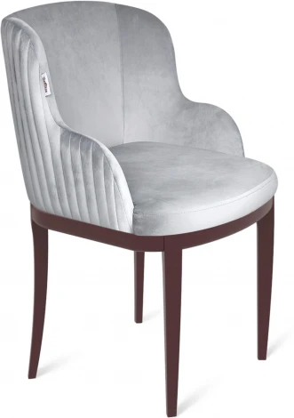Стул Sheffilton SHT-ST39/S39 серое облако/орех европейский