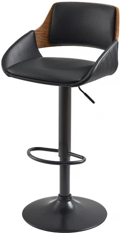 Стул барный ESF JY3143X-L черный/орех/черный