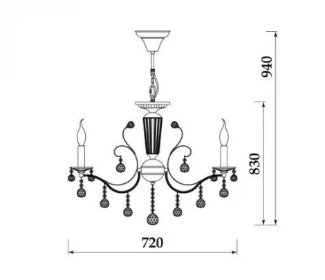 Подвесная люстра Freya Marlin FR1130-PL-08-G