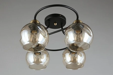 Потолочная люстра на штанге Omnilux Carini OML-95007-04 (220V, шарики)