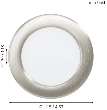 Встраиваемый точечный светильник Eglo Fueva 5 99153 (LED, 220V, круглые)