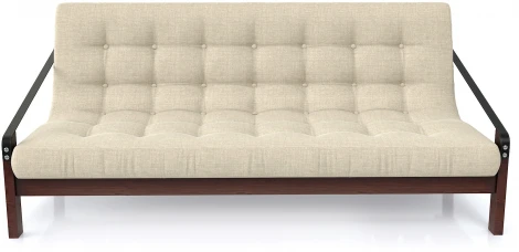 Диван Arsko Локи орех темно-бежевая рогожка