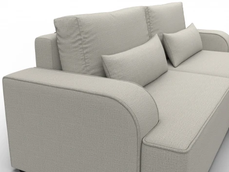 Диван угловой Лига-120 угол правый (ДСП,Брус,Фанера,ЛДС,Рогожка/Бежевый) Лига Диванов 137283