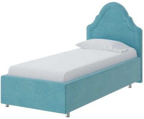 PROxSON Кровать Эльза (Ткань: Велюр Лофти Лазурь) 80x200