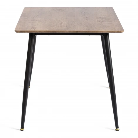 Стол обеденный Birkhall/Биркхолл МДФ/металл, дуб состаренный/черный, 120х80х75(+1)см Tetchair 25685