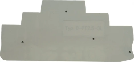 Торцевая заглушка для ЗНИ (серый) Stekker 49277