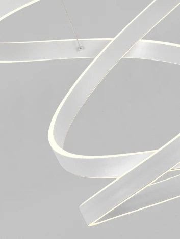 Подвесная люстра светодиодная с пультом ДУ, моб. приложением 280W, белый, LED Natali Kovaltseva INNOVATION STYLE 83148 (регулировка яркости, 220V, на проводе)