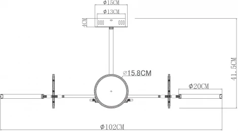 Потолочная люстра Arte Lamp Sienna A1363PL-8PB