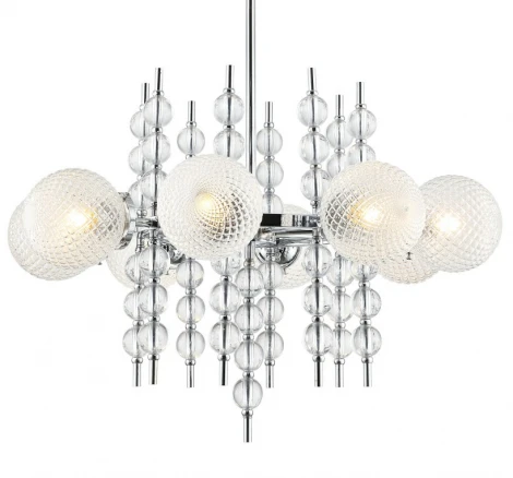 Потолочная люстра на штанге Stilfort Queenly 2120/09/08P (220V, шарики)