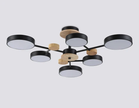 Потолочная люстра светодиодная на штанге с регулировкой цветовой температуры Ambrella COMFORT FL4863 (220V)