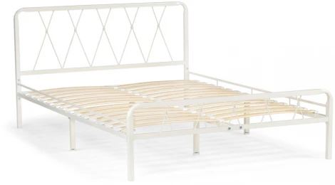 Двуспальная кровать Woodville Иоханна 18 160х200 белая 511598