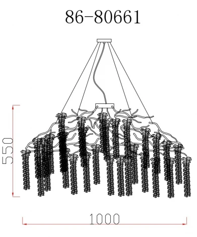 Подвесная люстра Garda Decor 86-80661
