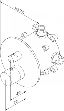 Термостат Am.Pm Like F8085500 для ванны с душем