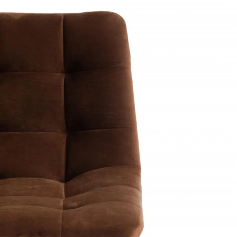 Стул полубарный CHILLY (mod. 7095пб ) коралловый barkhat 15 /черный (ткань/металл)