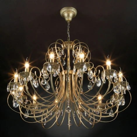 Подвесная люстра с хрустальным декором Eurosvet Alda 3305/12