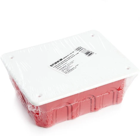 Коробка монтажная для сплошных стен с крышкой Stekker 49005