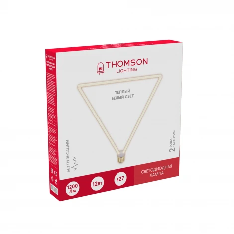 Лампочка светодиодная филаментная белая трубка E27 12W Thomson Deco Triangle-2 TH-B2408