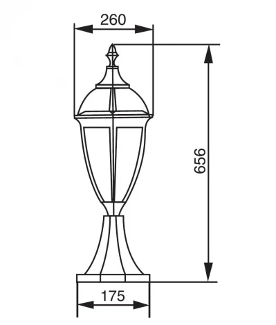 Наземный фонарь Oasis Light California L 84204L