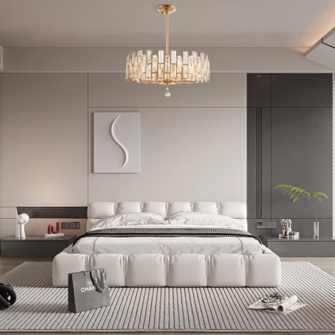 Потолочная люстра на штанге Arte Milano Sorrento-4209 374209/8/350/560 GD (220V, круглые)