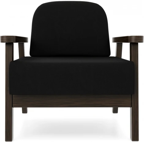 Кресло Arsko Флори венге велюр черный