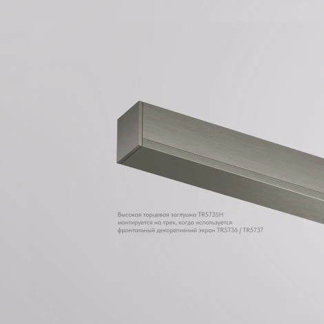 Торцевая заглушка для трека Denkirs Shine Base TR5735H-DN темный никель, алюминий