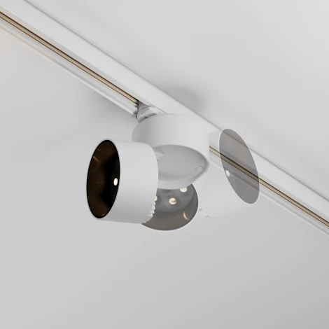 Трековый светильник трехфазный 15W 220V Maytoni Alfa TR199-3-15W2.7K-M-W (LED, круглые)