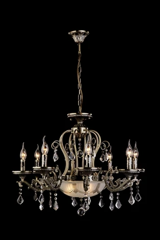 Подвесная люстра Eurosvet 22585 22585/8+3 античная бронза