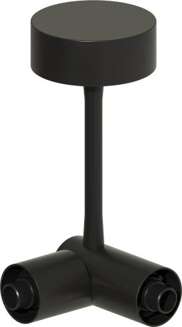Потолочный токопроводящий угловой соединитель ST Luce Techno ST1602.439.00 Черный