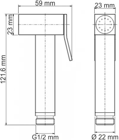 Гигиенический душ Wasserkraft Exter A138