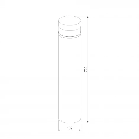 Наземный светильник светодиодный Elektrostandard Techno 1532 TECHNO LED 3000K чёрный