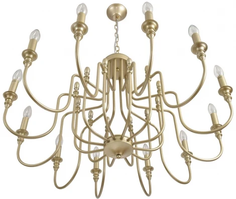 Подвесная люстра Lumion Suana 8318/12 шампань/металл E14 12*40W 220V (на цепи, подсвечник, свеча)
