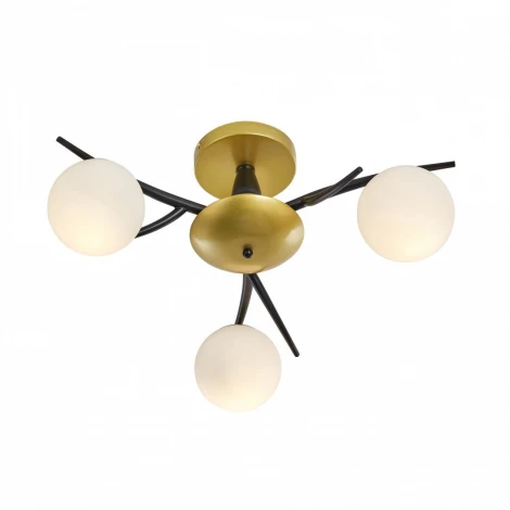 Потолочная люстра на штанге Arte Milano 273408/3 BK/GD (220V, шарики)