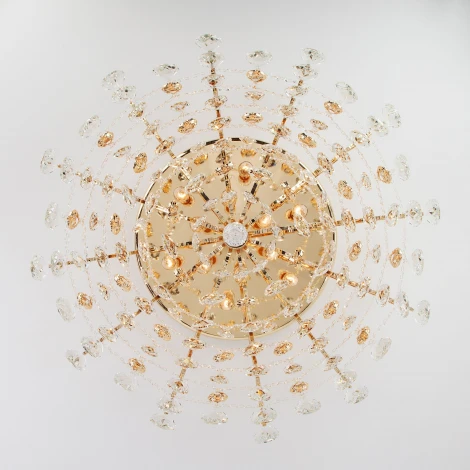 Потолочная люстра Eurosvet Crystal 10081/12 золото / прозрачный хрусталь