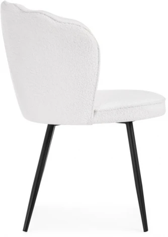 Стул Woodville на металлокаркасе Coral white / black 15587