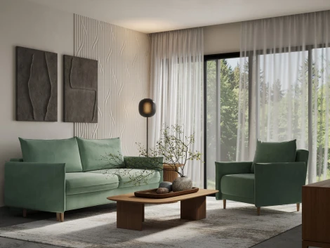 ЛУЧШИЙ ДРУГ Кресло мятное D1 furniture арт.AAA42130003