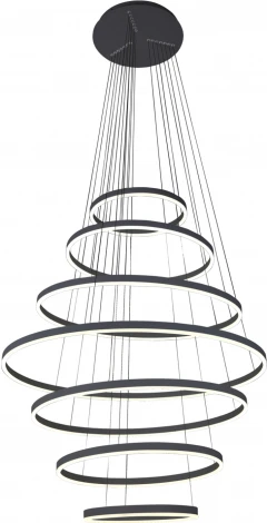 Подвесная люстра каскадная большая светодиодная с пультом Тор 08537,19(4000K) (220V, на тросе)