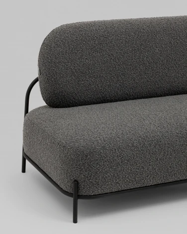 Диван Стоун new ткань букле тёмно-серый Stool Group арт.УТ000039999