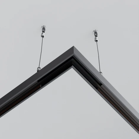 Соединитель угловой накладной низкопрофильный Maytoni Accessories for tracks Exility TRAM034CL-41B