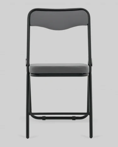 Стул складной Джонни велюр велютто темно-серый каркас черный матовый Stool Group арт.УТ000041387