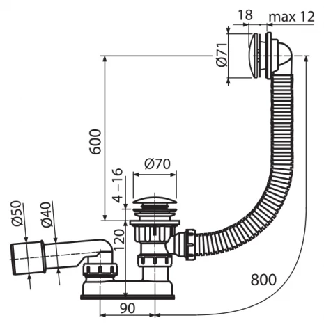 Слив-перелив Ravak X01472