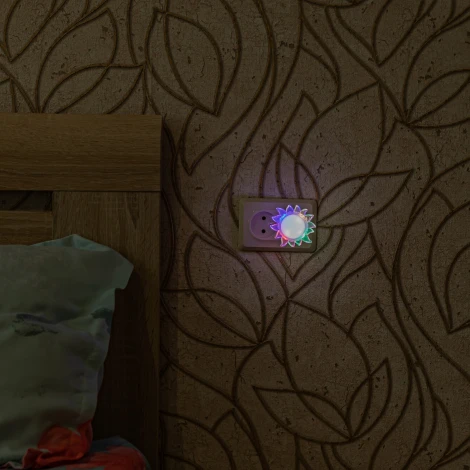 Ночник Uniel DTL-308-Подсолнух/RGB/4LED/0,5W