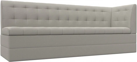 Диван кухонный Бриз с углом справа (Бежевый/Рогожка) Лига Диванов арт.122434