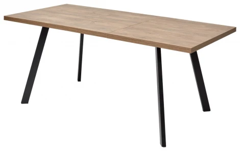 Стол BRICK M 120 Дуб Канзас/ Черный