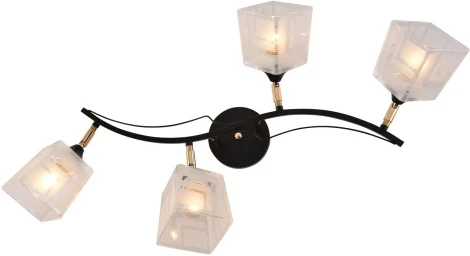 Спот на штанге Reluce 01594-3.3-04B BK+FGD (220V)