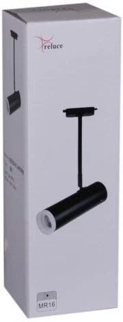 Трековый светильник однофазный 220В Reluce 06225-9.3-001RN MR16 BK