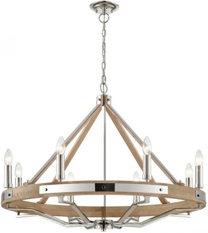 Подвесная большая люстра Wertmark Brenda WE586.08.103 (220V, на цепи, свеча)