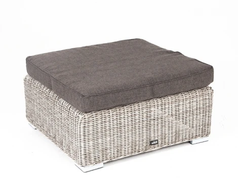 "Лунго" плетеная оттоманка с подушкой, цвет бежевый 4SIS арт.УТ-00001785