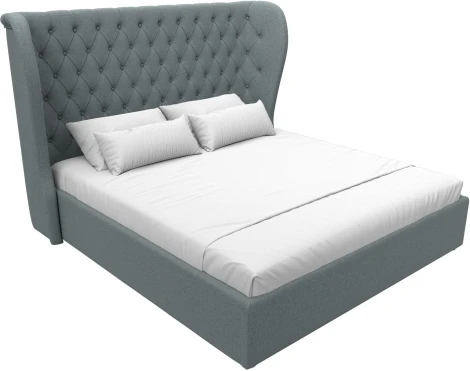 Кровать интерьерная Далия 180 (Серый/Рогожка) Лига Диванов арт.123078